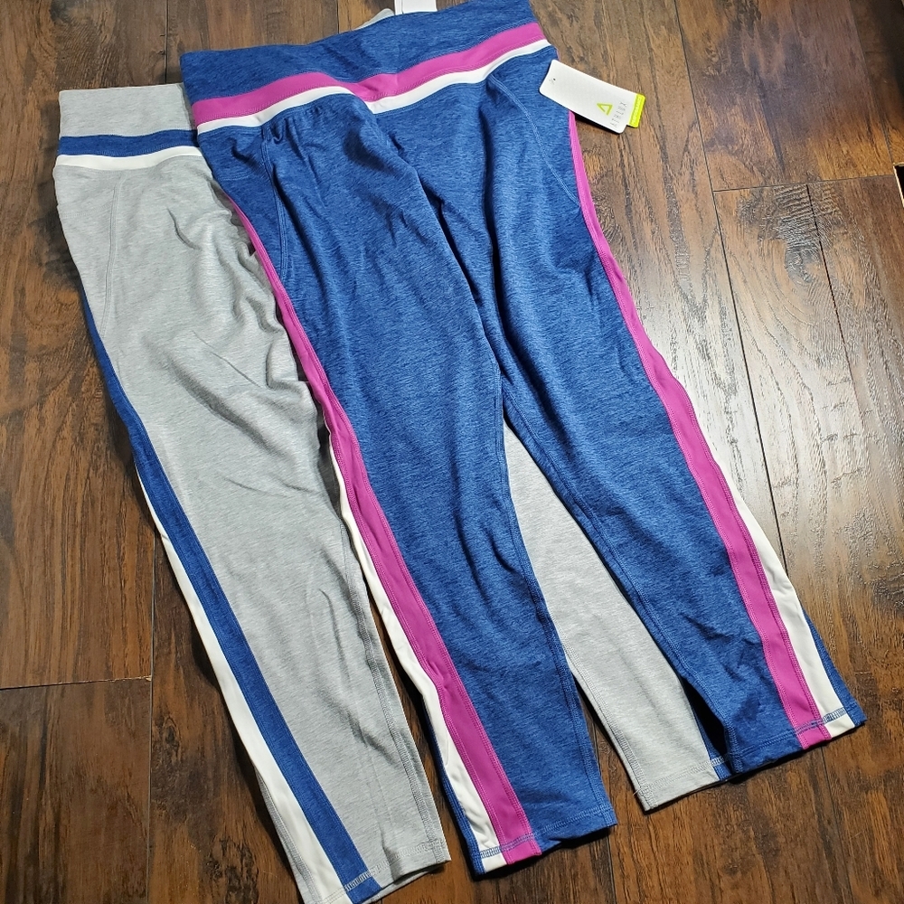 Athlux Performance Colorblock High-Waist Athletic Pants XL 2-pack (16-18) NWT